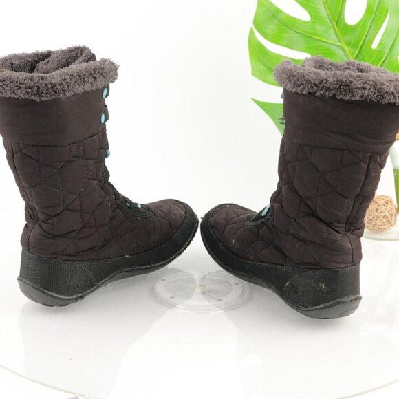 Columbia Womens Snow Minx Boot Size 7 Black Quilted Waterproof Omni Heat Lace-Up - Picture 8 of 12